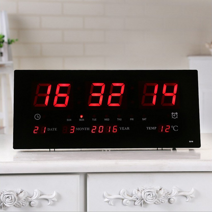 horloge calendrier LED