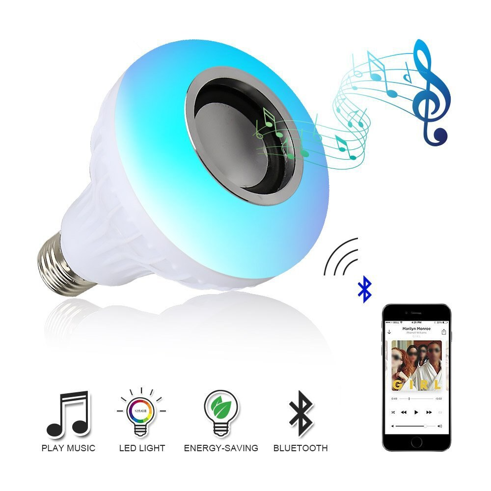 lampe et lecteur de musique