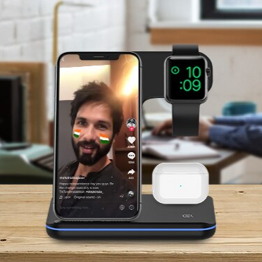 Chargeur sans fil 3 en 1 pour tous vos appareils