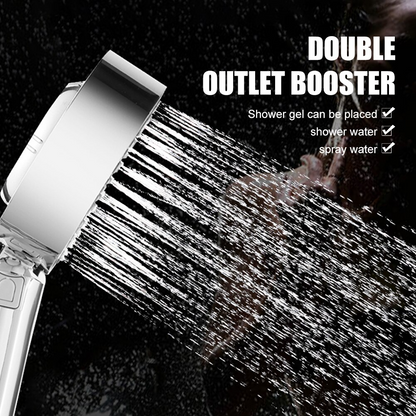 Pomme de douche pressurisée Double face