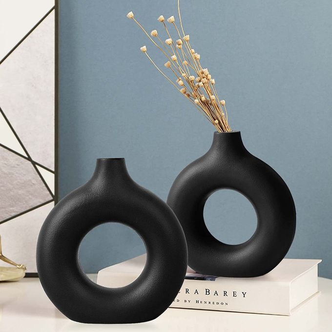 Vase à donuts en céramique