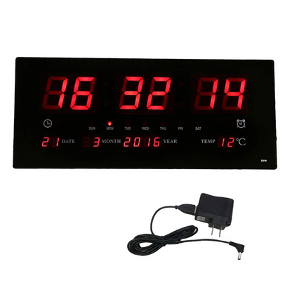 horloge calendrier LED
