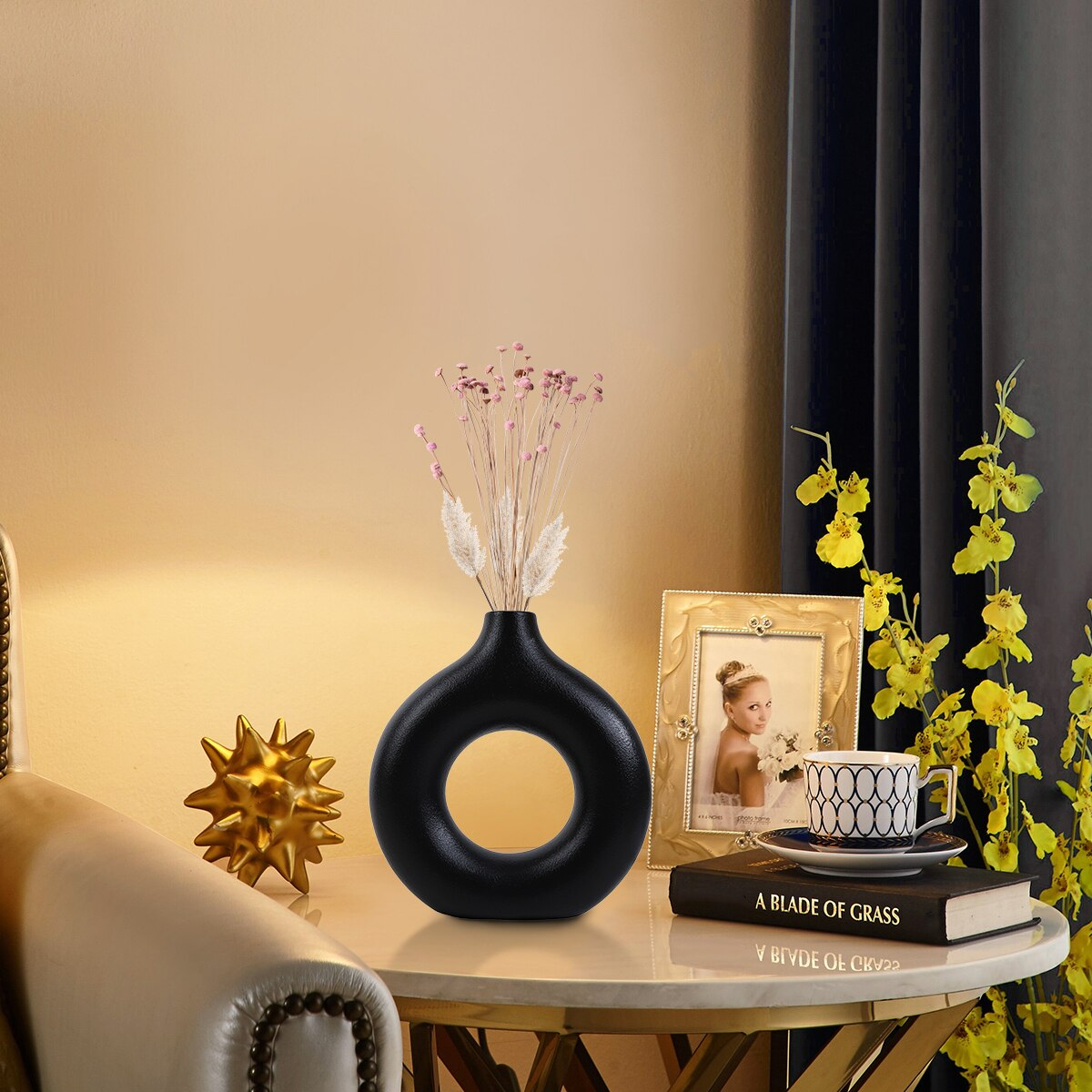 Vase à donuts en céramique