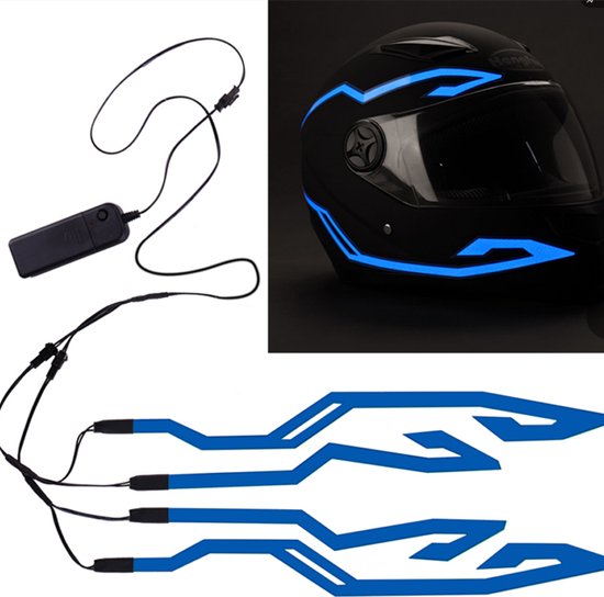 Eclairage casque moto