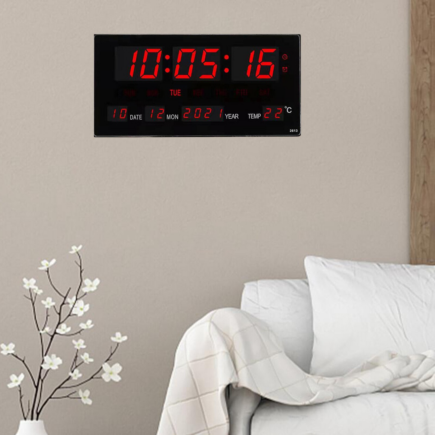 horloge calendrier LED