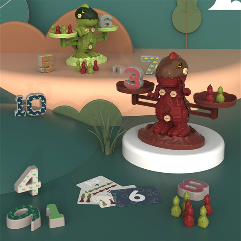 Équilibre Dinosaure - Jeu de maths pour enfants