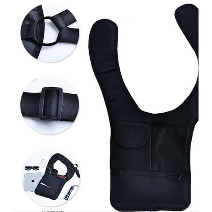 Sac à bandoulière antivol caché