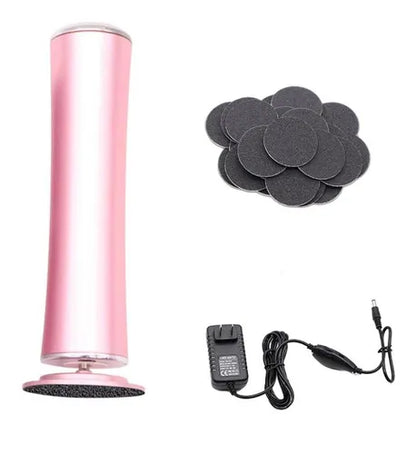 Un appareil de soin des pieds propre et un changement de papier de verre