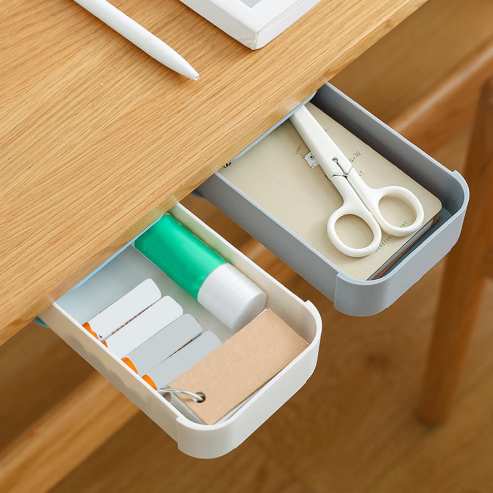 Lot de 3 tiroirs de rangement à placer sous le bureau / la table